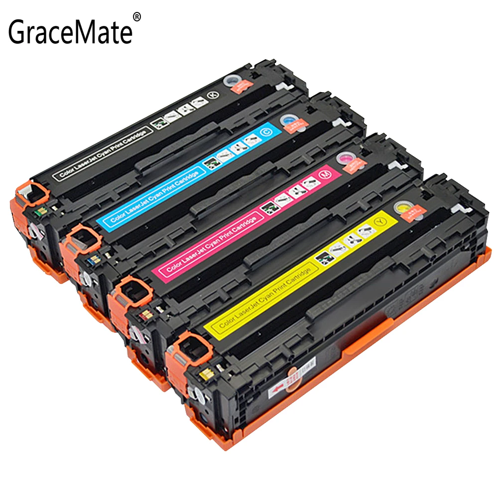 

GraceMate Toner Cartridge 312A CF380A CF381A CF382A CF383A Compatible for HP For Color LaserJet Pro MFP M476dn M476dw M476nw