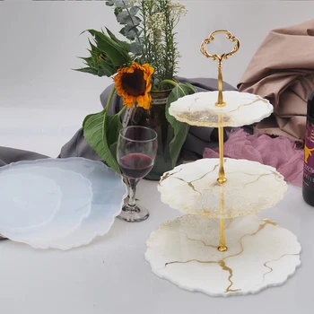3 Tier Cake Fruit Stand Silicone Resin Tray Molds Irregular Mold DIY Craft Home Decoration Fruit Plates Crystal Round Floral
3 Tier Cake Fruit Stand Silicone Resin Tray Molds Irregular Mold DIY Craft Home Decoration Fruit Plates Crystal Round Floral