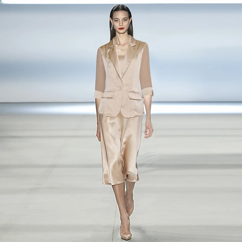 Dress Suits Women Two Piece Sets Blazer Suit Jacket Elegant Ladies Office Wear Runway Designer High Quality Work Formal Clothing
Dress Suits Women Two Piece Sets Blazer Suit Jacket Elegant Ladies Office Wear Runway Designer High Quality Work Formal Clothing