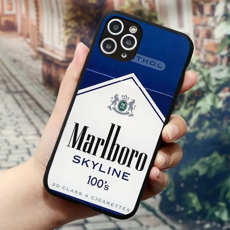 Сигаретный Marlboros чехол для телефона iPhone 11 12 Pro X XS Max XR 5 6 6S 7 8 Plus SE 2020 Samsung A 50 51 70 71 21 S 9