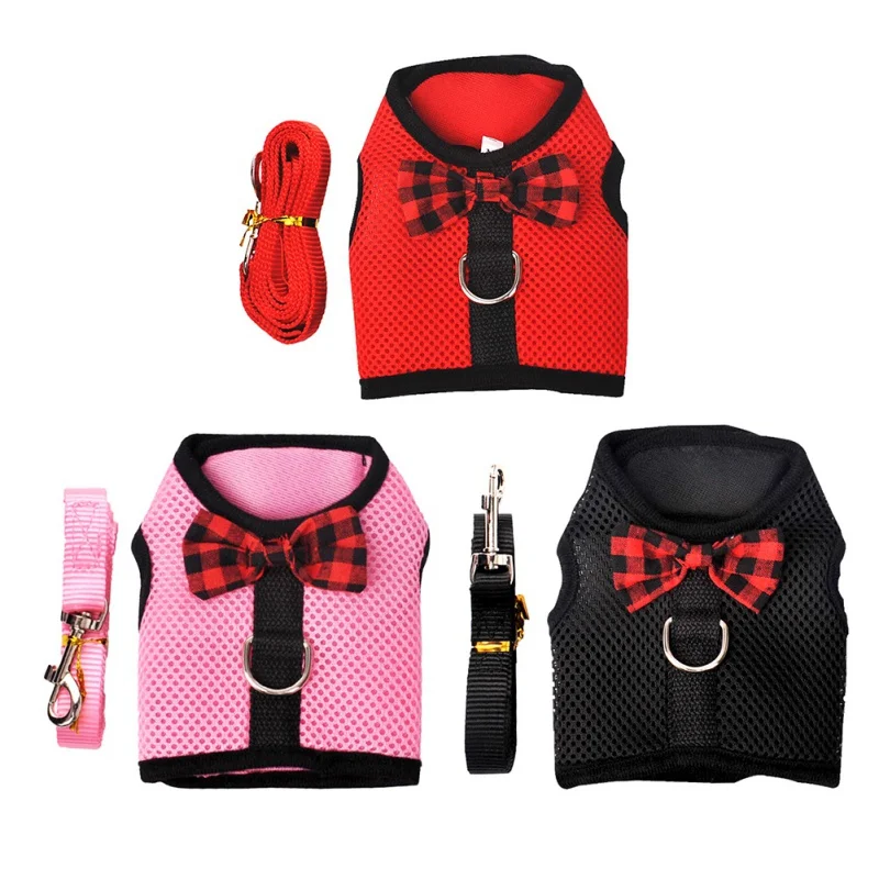 Small Pet Vest Style Clothes Traction Vest Chest Strap Solid Color Durable Mesh Harness With Bow-Knot Pet Accessories
Small Pet Vest Style Clothes Traction Vest Chest Strap Solid Color Durable Mesh Harness With Bow-Knot Pet Accessories