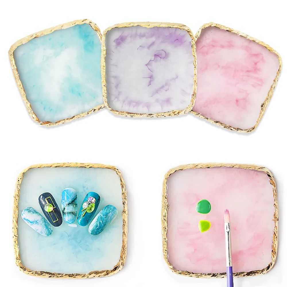 1Pcs Color Palette Natural Resin Stone Gel Polish Holder Drawing Color Palette Nail Art Display Cosmetic Artist Mixing Palette
1Pcs Color Palette Natural Resin Stone Gel Polish Holder Drawing Color Palette Nail Art Display Cosmetic Artist Mixing Palette