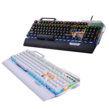 USB 7 Color RGB Esports Gaming Keyboard with Mobile Phone Stand Volume Knob with Function Key Ten Million Key Life Axis 104Keys
USB 7 Color RGB Esports Gaming Keyboard with Mobile Phone Stand Volume Knob with Function Key Ten Million Key Life Axis 104Keys