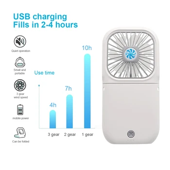 Portable Cool Desk Fan USB Rechargeable 3 Speed Adjustable Foldable With Hanging Rope can be folded
Portable Cool Desk Fan USB Rechargeable 3 Speed Adjustable Foldable With Hanging Rope can be folded