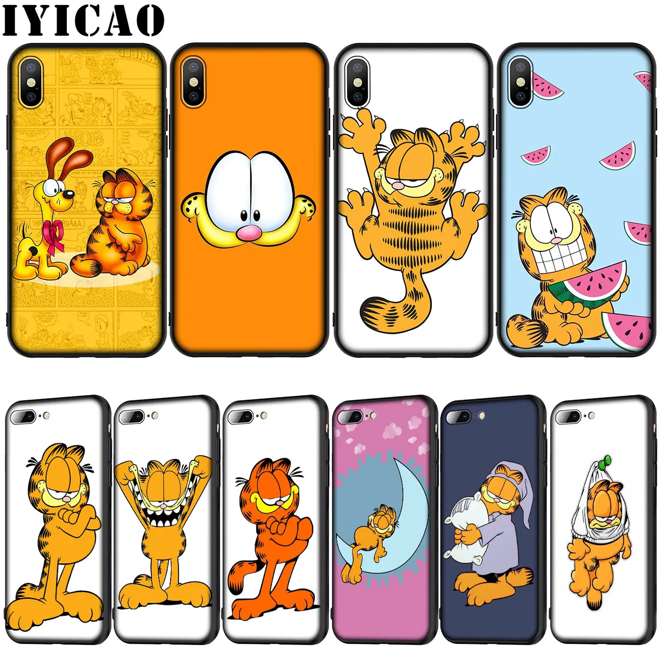 IYICAO Garfield cat Soft Silicone Cover Case for iPhone XR X XS 11 Pro Max 10 6 6S 7 8 Plus 5 5S SE Phone Case
IYICAO Garfield cat Soft Silicone Cover Case for iPhone XR X XS 11 Pro Max 10 6 6S 7 8 Plus 5 5S SE Phone Case