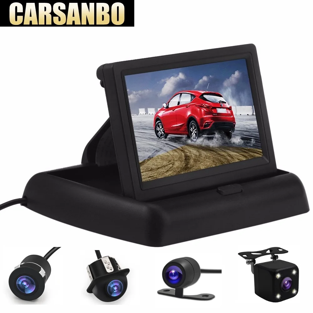 Carsanbo Car Rear View Camera Reversing Parking System Kit 4.3" inch TFT LCD Rearview Monitor Night Vision Backup Camera
Carsanbo Car Rear View Camera Reversing Parking System Kit 4.3" inch TFT LCD Rearview Monitor Night Vision Backup Camera