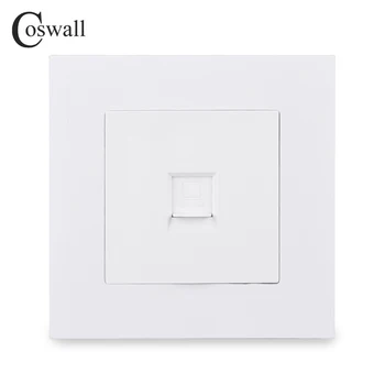 COSWALL Simple Style PC Panel Wall Socket 1 Gang CAT5E RJ45 Internet Computer Outlet Data Jack Black White Grey Gold E20 Series
COSWALL Simple Style PC Panel Wall Socket 1 Gang CAT5E RJ45 Internet Computer Outlet Data Jack Black White Grey Gold E20 Series