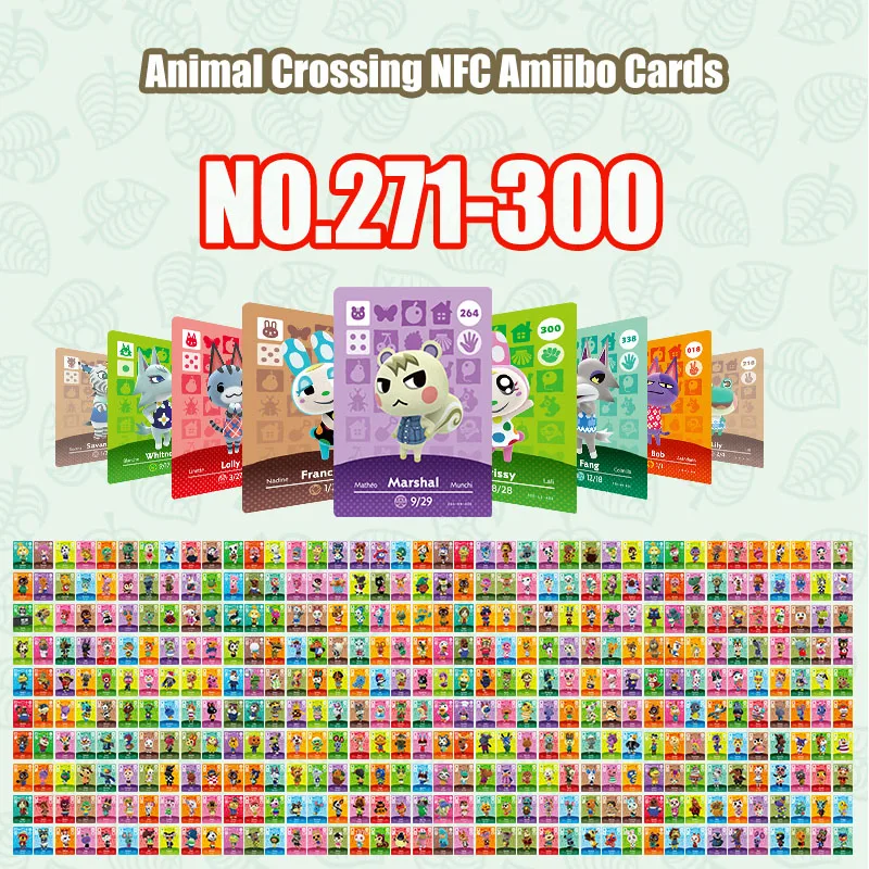 Series 3(271-300) Switch Animal Crossing Card Work for NS Game Amiibo Card Support NFC Playing Game Switch Animal and Crossing
Series 3(271-300) Switch Animal Crossing Card Work for NS Game Amiibo Card Support NFC Playing Game Switch Animal and Crossing