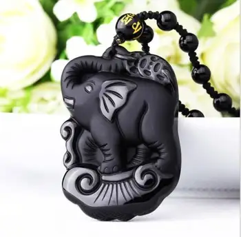 LETSFUN Fine Jewelry Natural Black Obsidian Hand Carved Lucky Elephant Pendant +Bead Necklace Free Shipping
LETSFUN Fine Jewelry Natural Black Obsidian Hand Carved Lucky Elephant Pendant +Bead Necklace Free Shipping