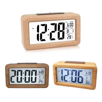 Easy Setting Wooden Digital Alarm Clock with Temperature, Date, Backlight, Snooze, for Bedroom, Bedside, Home, Office
Easy Setting Wooden Digital Alarm Clock with Temperature, Date, Backlight, Snooze, for Bedroom, Bedside, Home, Office