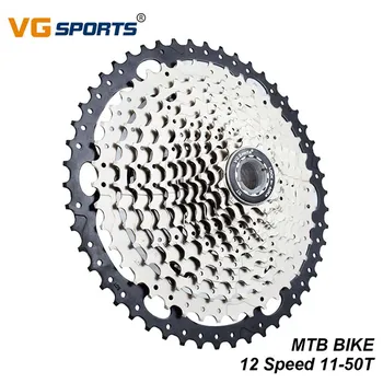 VG Sports Bike Cassette MTB Bike 12 Speed Freewheel Gear 11-50T Silver Black Mountain Sprocket Flywheel For Shimano Sram
VG Sports Bike Cassette MTB Bike 12 Speed Freewheel Gear 11-50T Silver Black Mountain Sprocket Flywheel For Shimano Sram