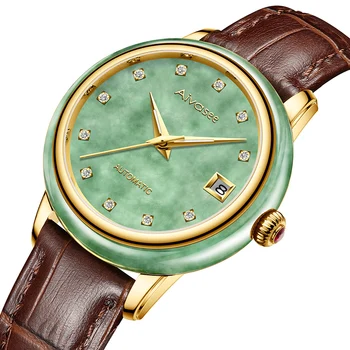 LUXURY REAL JADE MEN'S WRIST WATCHES STAINLESS STEEL AUTOMATIC MECHANICAL WATCH 30M WATERPROOF CALENDAR MEN WATCH RELOJES HOMBRE
LUXURY REAL JADE MEN'S WRIST WATCHES STAINLESS STEEL AUTOMATIC MECHANICAL WATCH 30M WATERPROOF CALENDAR MEN WATCH RELOJES HOMBRE