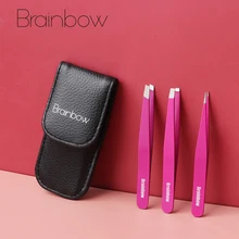 Brainbow 3pcs Eyebrow Tweezer Set Stainless Steel Slant Tip/Point Tip/Flat Tip Eyes Tweezers For Face Hair Removal Make Up Tools
Brainbow 3pcs Eyebrow Tweezer Set Stainless Steel Slant Tip/Point Tip/Flat Tip Eyes Tweezers For Face Hair Removal Make Up Tools