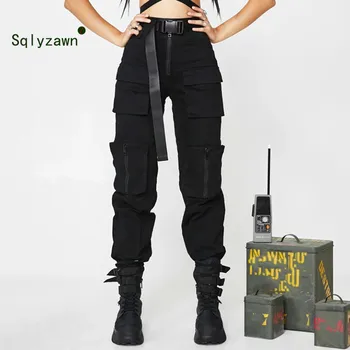 Harajuku Cargo Pants Women Black High Waist Loose Female Trousers Pockets Zip Patchwork Sweatpants Women's Tracksuit Pants Capri
Harajuku Cargo Pants Women Black High Waist Loose Female Trousers Pockets Zip Patchwork Sweatpants Women's Tracksuit Pants Capri