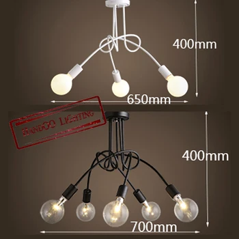 

Freeshipping Simple Creative Black white E27 ceiling lamp vintage personality modern brief led ceiling light bedroom Bar lights