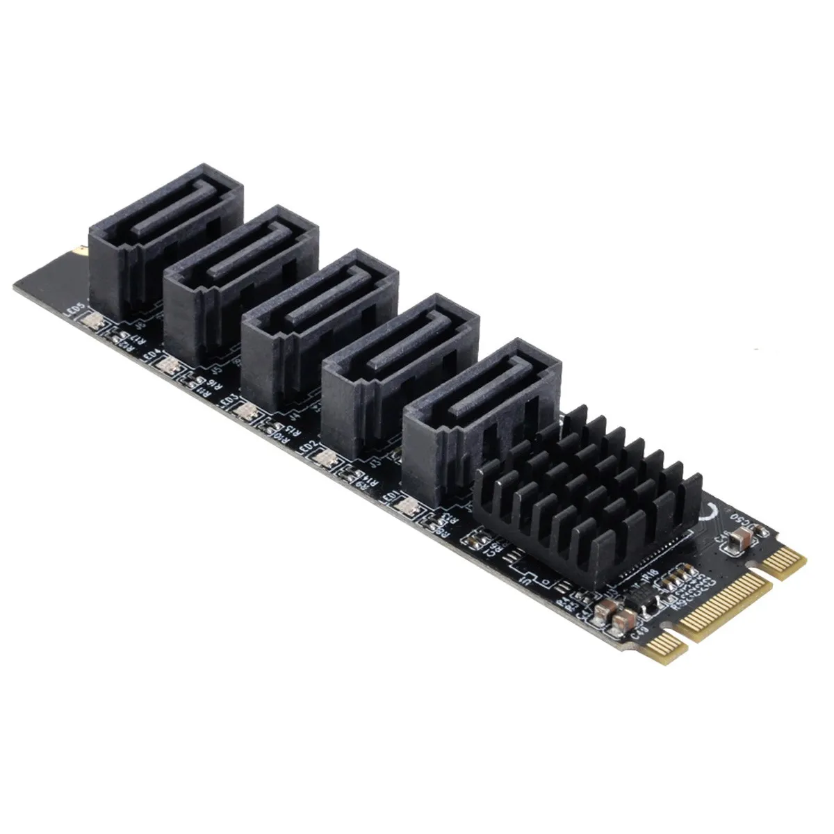 Адаптер SATA 3,0 6 Гбит/с на 5 портов JMB575 2280 конвертер порт NGFF ключ B + M к
Адаптер SATA 3,0 6 Гбит/с на 5 портов JMB575 2280 конвертер порт NGFF ключ B + M к