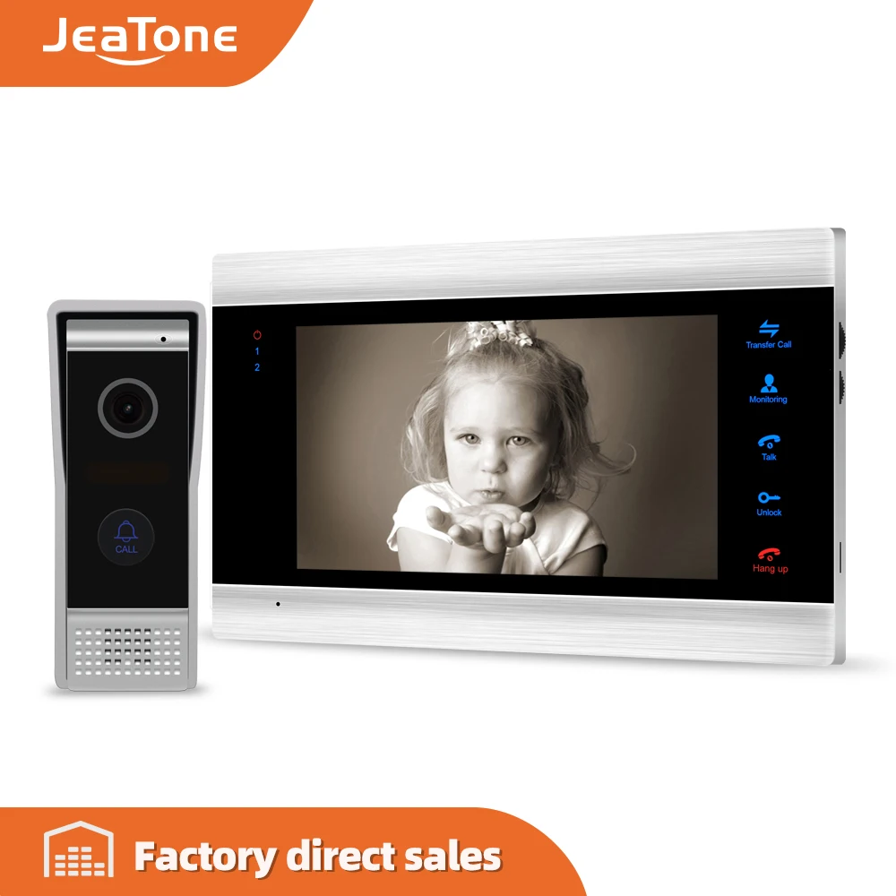 2 wire 7 inch Monitor Video Intercom Security System Touch Button Waterproof Camera Doorbell Multi-language menu Built-in Memory
2 wire 7 inch Monitor Video Intercom Security System Touch Button Waterproof Camera Doorbell Multi-language menu Built-in Memory