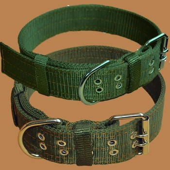 Strong Canvas Nylon Dog Collar Army Green Double Row Adjustable Buckle Pet Collar For Medium Large Dogs
Strong Canvas Nylon Dog Collar Army Green Double Row Adjustable Buckle Pet Collar For Medium Large Dogs