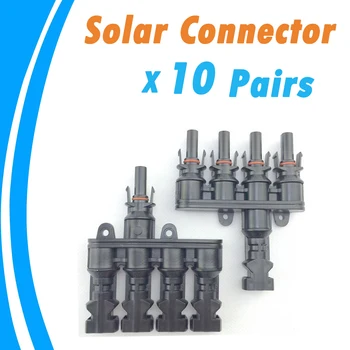 10 Pairs M/FM Solar Panel 4 to 1 T Branch 30A Solar Connector Female and Male Panel PV Cable 2.5mm2~ 6.0mm2 IP67
10 Pairs M/FM Solar Panel 4 to 1 T Branch 30A Solar Connector Female and Male Panel PV Cable 2.5mm2~ 6.0mm2 IP67