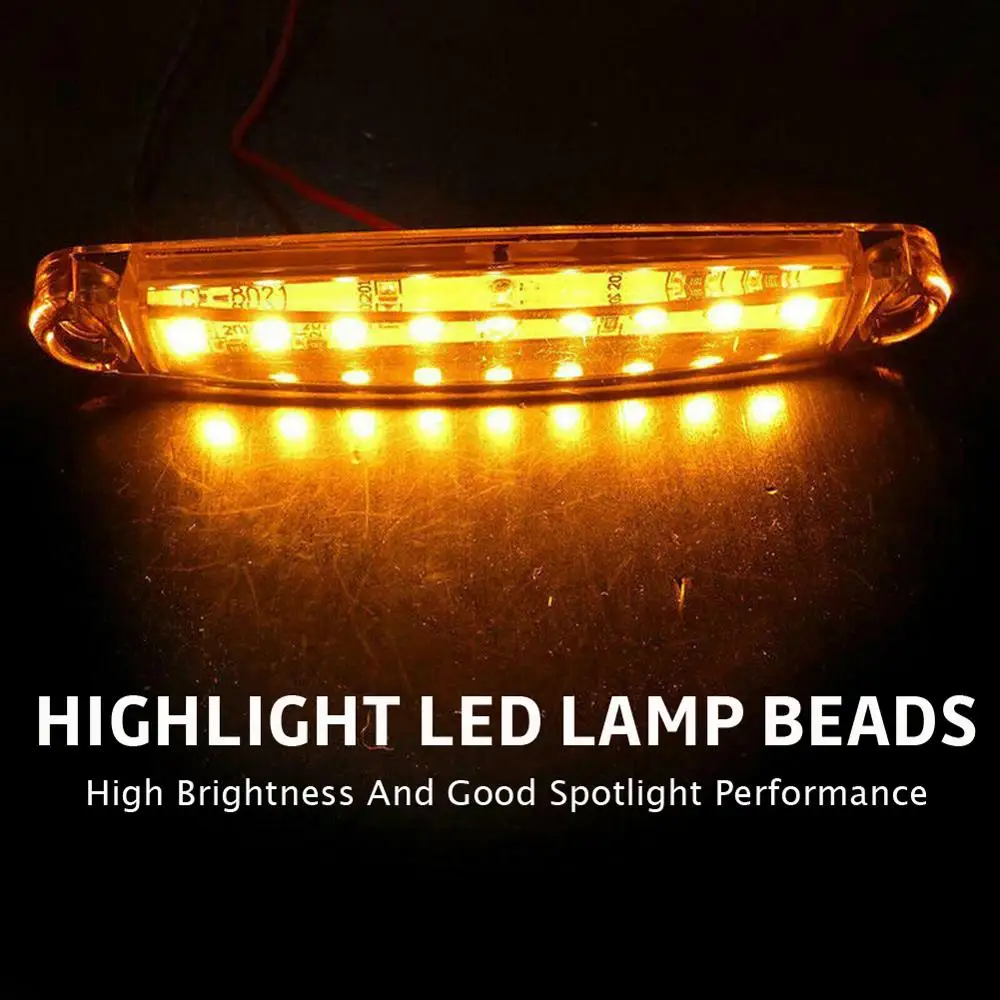 30Pcs Durable Amber 9-LED Truck Trailer Lorry Sealed Side Marker Clearance Light Indicator Lamps Trailer Light Rear Side Lamp
30Pcs Durable Amber 9-LED Truck Trailer Lorry Sealed Side Marker Clearance Light Indicator Lamps Trailer Light Rear Side Lamp