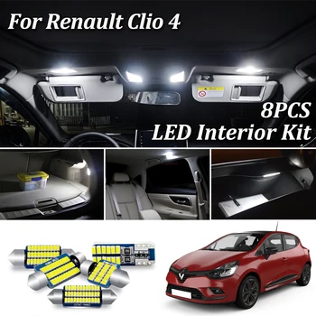 8pcs Canbus Error Free LED Bulbs Interior Reading Trunk Light Kit For 2013-2017 Renault Clio 4 IV MK4 License Plate Lamp
8pcs Canbus Error Free LED Bulbs Interior Reading Trunk Light Kit For 2013-2017 Renault Clio 4 IV MK4 License Plate Lamp