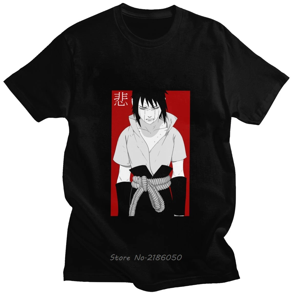 Крутая аниме Itachi Uchiha Uzumaki Sasuke футболки для мужчин с коротким рукавом отдыха