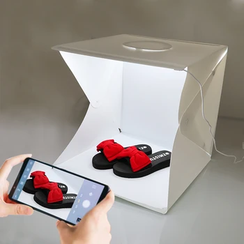 2 Background Folding Lightbox Button Type 30*30 Portable Photography Photo Studio Softbox LED Light Box for DSLR Camera
2 Background Folding Lightbox Button Type 30*30 Portable Photography Photo Studio Softbox LED Light Box for DSLR Camera