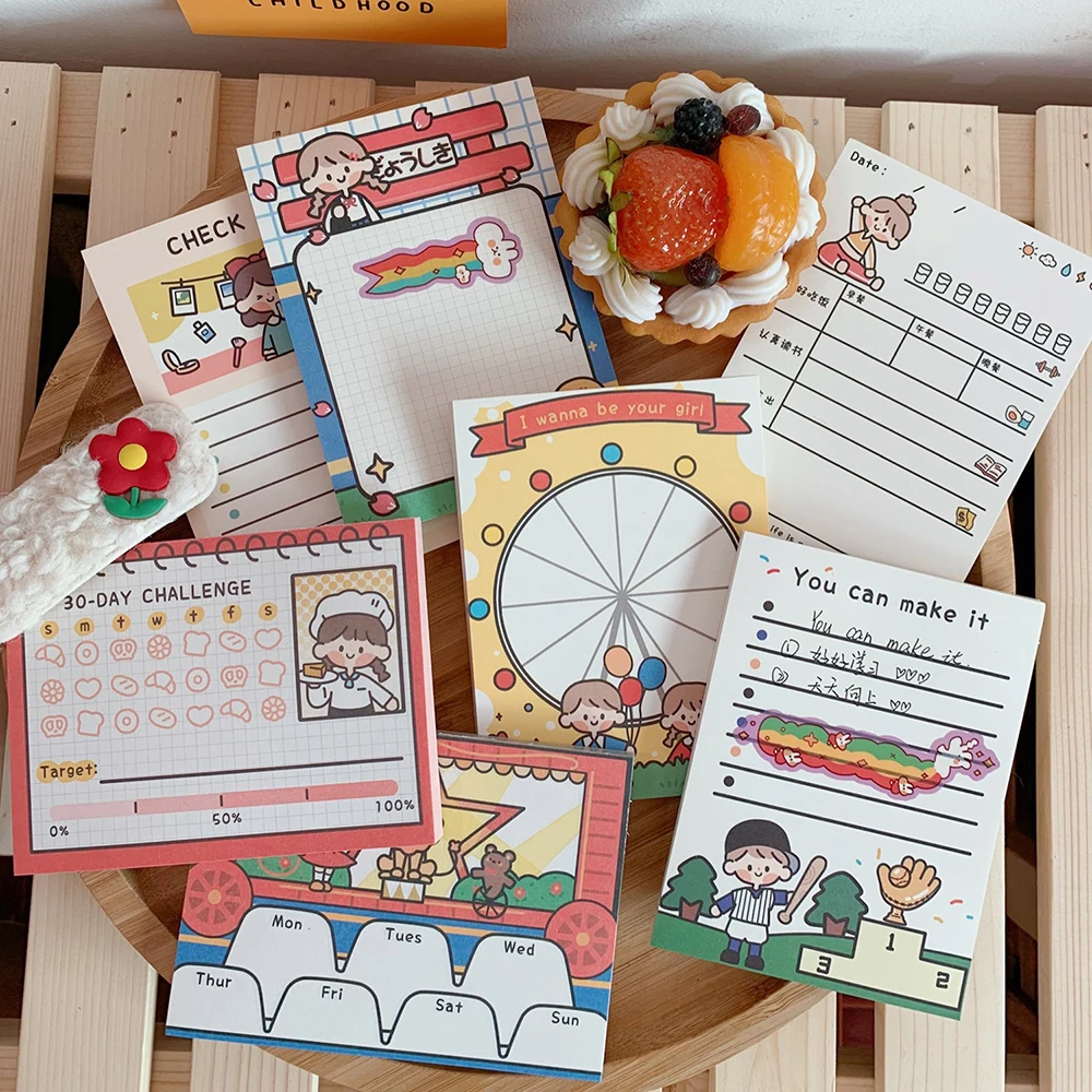 50sheets/pcs Cartoon Cute Notes Memo Pad Ins Style Notepad Paper Guestbook Check List Student School Office Supplies Stationery
50sheets/pcs Cartoon Cute Notes Memo Pad Ins Style Notepad Paper Guestbook Check List Student School Office Supplies Stationery