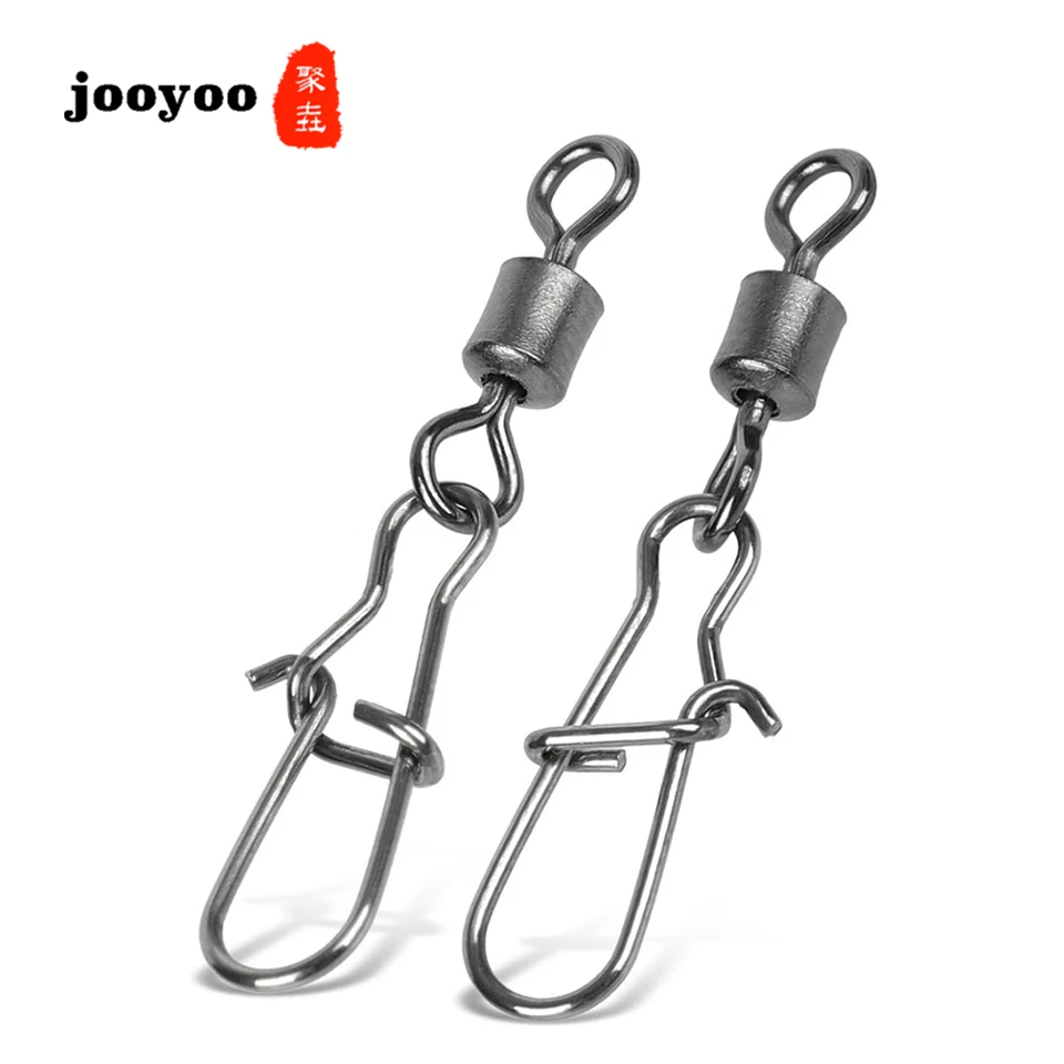 jooyoo 10PCS/lot Fishing Connector Pin Bearing Rolling Swivel Stainless Steel with Snap Fishhook Lure Swivels Fishing Equipment
jooyoo 10PCS/lot Fishing Connector Pin Bearing Rolling Swivel Stainless Steel with Snap Fishhook Lure Swivels Fishing Equipment