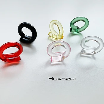 HUANZHI Colorful Clear Acrylic Ball Twist Tie Heart Resin Irregular Cross Transparent Rings for Women Girl Party Jewelry
HUANZHI Colorful Clear Acrylic Ball Twist Tie Heart Resin Irregular Cross Transparent Rings for Women Girl Party Jewelry