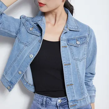 Jeans Jacket and Coats for Women Autumn Candy Color Casual Short Denim Jacket Chaqueta Mujer Casaco Jaqueta Feminina 2020
Jeans Jacket and Coats for Women Autumn Candy Color Casual Short Denim Jacket Chaqueta Mujer Casaco Jaqueta Feminina 2020