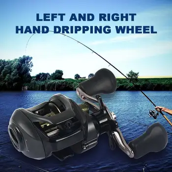 Dripping Wheel Durable Practical 19+1 Black Metal Fishing Tools Spool Gear Fishing Reel
Dripping Wheel Durable Practical 19+1 Black Metal Fishing Tools Spool Gear Fishing Reel