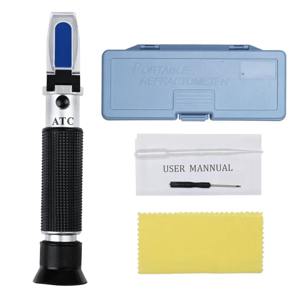 Handheld Sugar 0-80% Food Beverages Drink Juice ATC Content Meter Refractometer Sugar Measuring Tester Detector
Handheld Sugar 0-80% Food Beverages Drink Juice ATC Content Meter Refractometer Sugar Measuring Tester Detector
