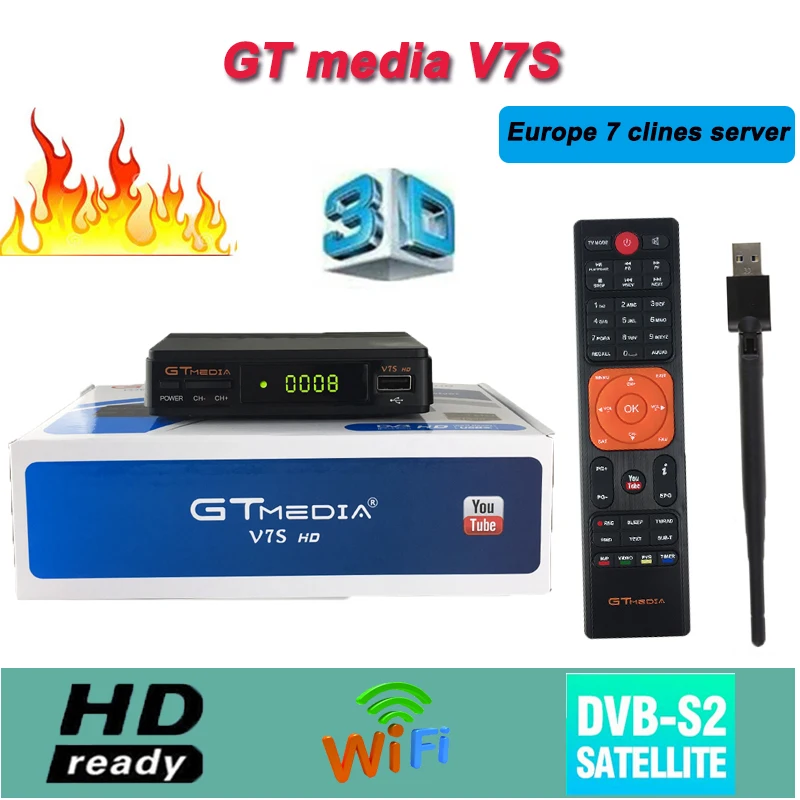100% original GTMEDIA/FREESAT V7S HD full HD satellite TV receiver USB 2.0 64M bits Serial Flash support free 1 year cccam
100% original GTMEDIA/FREESAT V7S HD full HD satellite TV receiver USB 2.0 64M bits Serial Flash support free 1 year cccam