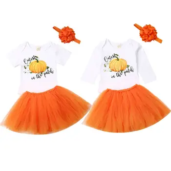 Infant Clothes Autumn Baby Girl Halloween Pumpkin Romper Jumpsuit Tops Tutu Skirt Outfit Fall Toddler Girl Clothing Clothes Set
Infant Clothes Autumn Baby Girl Halloween Pumpkin Romper Jumpsuit Tops Tutu Skirt Outfit Fall Toddler Girl Clothing Clothes Set