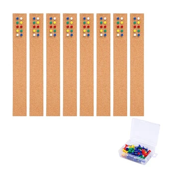 8Pcs Cork Strips Frameless Self-Adhesive Cork Board with Cork Board Pins for Office School Home Decor
8Pcs Cork Strips Frameless Self-Adhesive Cork Board with Cork Board Pins for Office School Home Decor