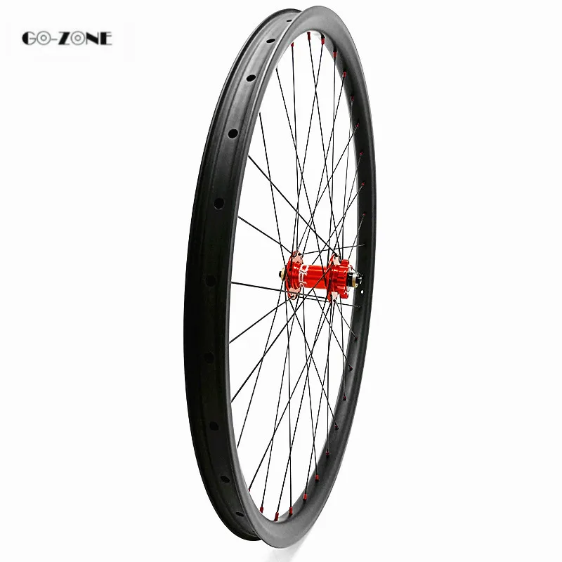 Cheap mtb 27.5 wheels asymmetric 33.5x25mm tubeless bike wheel HOPE 4 boost 110x15 148x12 /thru axle carbon disc wheelset pillar 1420 5