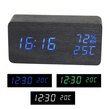 Living Room Temperature And Humidity Table Desktop LED Display Multifunction Wood Decorative Desk Electronic Classic Alarm Clock
Living Room Temperature And Humidity Table Desktop LED Display Multifunction Wood Decorative Desk Electronic Classic Alarm Clock
