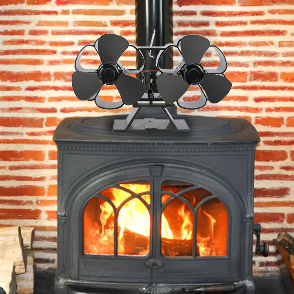 New Super Quiet High Quality 6 Leaf Double Head Fireplace Fan Europe And America Style Thermal Power Stove Fan 
New Super Quiet High Quality 6 Leaf Double Head Fireplace Fan Europe And America Style Thermal Power Stove Fan