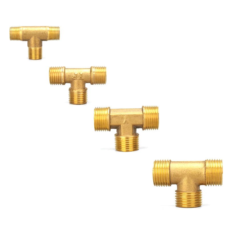 Copper 1/8" 1/4" 3/8" 1/2" 3/4" 1"BSP Male Thread Tee Type 3 Way Brass Pipe Fitting Adapter Coupler Connector For Water
Copper 1/8" 1/4" 3/8" 1/2" 3/4" 1"BSP Male Thread Tee Type 3 Way Brass Pipe Fitting Adapter Coupler Connector For Water