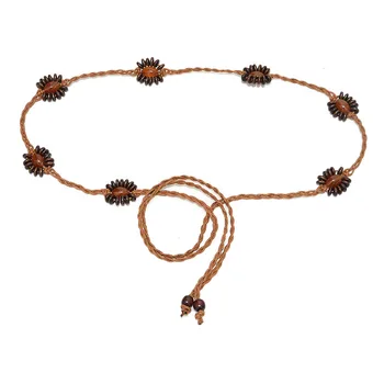 Europe and The United States New Fashion Simple Ladies Waist Belt Retro Rice Jewelry Stone String Stitch Woven Waist Chain 
Europe and The United States New Fashion Simple Ladies Waist Belt Retro Rice Jewelry Stone String Stitch Woven Waist Chain