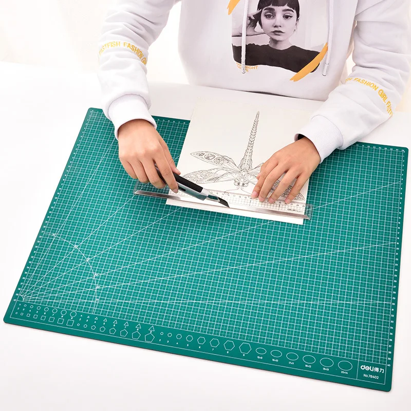 Deli 78402 Cutting Pads A2 Specification Green Model Pad Package PAD Specification High Density PVC Material Strength
Deli 78402 Cutting Pads A2 Specification Green Model Pad Package PAD Specification High Density PVC Material Strength