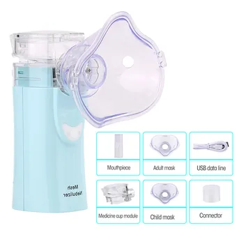 Mini Handheld portable Inhaler Nebulizer silent Ultrasonic Children Adult Atomizer Asthma 3μm Medical grade Liquid atomization
Mini Handheld portable Inhaler Nebulizer silent Ultrasonic Children Adult Atomizer Asthma 3μm Medical grade Liquid atomization