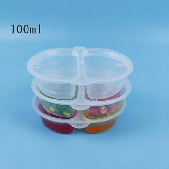 25pcs 100ml Disposable Sauce Cup Sauce Box Takeaway Box Plastic Box Soy Sauce Storage Container Kitchen Tool Food Container 
25pcs 100ml Disposable Sauce Cup Sauce Box Takeaway Box Plastic Box Soy Sauce Storage Container Kitchen Tool Food Container