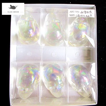 6pcs New Decorative Figurine transparent Miniature glass Skull ornaments Halloween Home Desktop decor handmade murano glass KITO
6pcs New Decorative Figurine transparent Miniature glass Skull ornaments Halloween Home Desktop decor handmade murano glass KITO