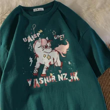 Spring and Summer Plus Size College Style Ins Ladies Cotton Top Woman T-shirt
Spring and Summer Plus Size College Style Ins Ladies Cotton Top Woman T-shirt