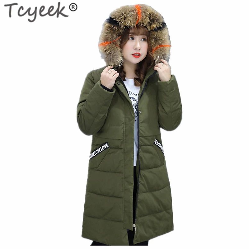 Tcyeek Plus Size 11XL Winter Female Jacket Fashion Women's Down Jacket Raccoon Fur Hooded Ladies Long Duck Down Coat Hiver 2899
Tcyeek Plus Size 11XL Winter Female Jacket Fashion Women's Down Jacket Raccoon Fur Hooded Ladies Long Duck Down Coat Hiver 2899