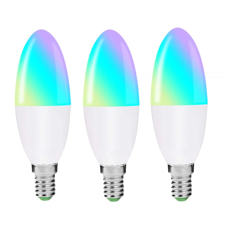 6W WIFI Smart Candle Bulb RGB Full Color Adjustable Alexa/Google Home Voice Control Restaurant Chandelier Led Pointed Bubble E14
6W WIFI Smart Candle Bulb RGB Full Color Adjustable Alexa/Google Home Voice Control Restaurant Chandelier Led Pointed Bubble E14