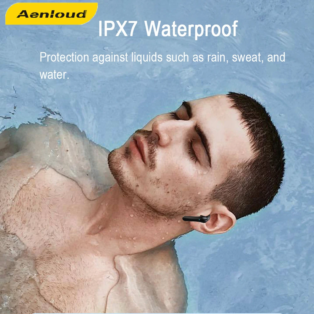 Aenloud 1500mAh Charging Box Tws Bluetooth 5.0 Wireless Headphones Stereo In-Ear Sports Earphones Waterproof Built-in Mic Call Aenloud 1500mAh Charging Box Tws Bluetooth 5.0 Wireless Headphones Stereo In-Ear Sports Earphones Waterproof Built-in Mic Call