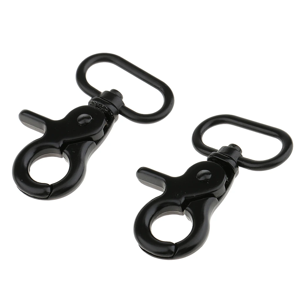 2pcs Bag Clasps Lobster Swivel Trigger Clips Snap Hook Black 2pcs Bag Clasps Lobster Swivel Trigger Clips Snap Hook Black